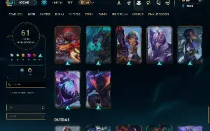 Ferro 3 com 70 Champs e 61 skins ( Mais de 30 Jogos )