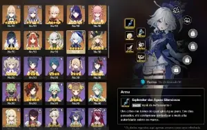 Conta Furina C2 + Arma, Raiden C2 e mais