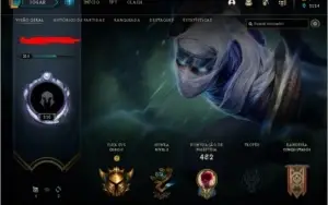 CONTA DE LOL NIVEL 216, 104 SKINS, 123 CAMPEÕES.