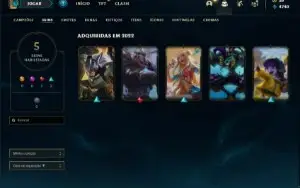 Conta de LOL - FULL ACESSO - Prata 2 - C/ Skins e EA