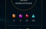 Lvl 127 + riot singed + 176 skins + ícones S2