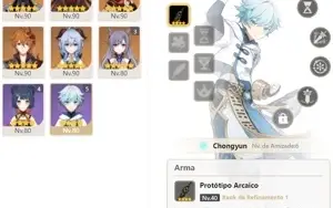 CONTA GENSHIN AR56 GANYU c/ ARCO DE AMOS + KAZUHA + HUTAO E+