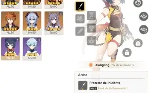 CONTA GENSHIN AR56 GANYU c/ ARCO DE AMOS + KAZUHA + HUTAO E+