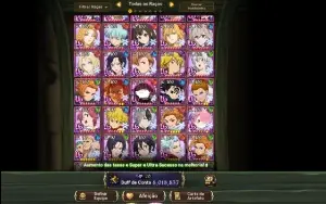 Nanatsu No Taizai Filézinha Um Ano De Jogo 6kk buff de conta