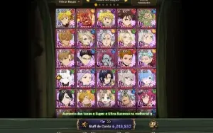 Nanatsu No Taizai Filézinha Um Ano De Jogo 6kk buff de conta
