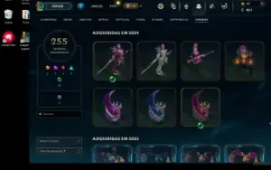 Conta do league of legends a venda
