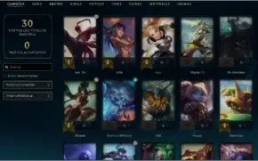 Conta lol Diamante 4 com 65% de win rate e 42 champs