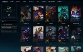 Conta lol Diamante 4 com 65% de win rate e 42 champs