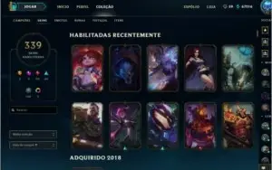 Conta com 339 skins! Todos heroes e terminou season D2!