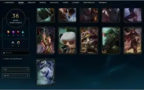 Conta league of legends lvl 269