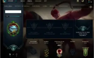 Conta lol, lvl 149, 127 skins( varias raras), MD10 ,s9 plat2