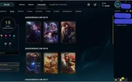 CONTA NVL 95 COM 40K EA 57 CHAMPS E 18 SKINS POR R$105,99