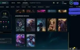 CONTA NVL 95 COM 40K EA 57 CHAMPS E 18 SKINS POR R$105,99