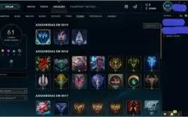 CONTA NVL 95 COM 40K EA 57 CHAMPS E 18 SKINS POR R$105,99