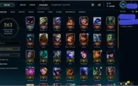 CONTA NVL 95 COM 40K EA 57 CHAMPS E 18 SKINS POR R$105,99