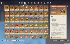 Conta Xiao+Baal+2 Lanças de personagens