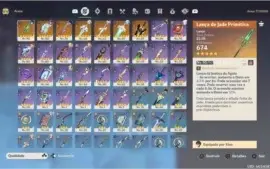 Conta Xiao+Baal+2 Lanças de personagens