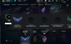 Diamante 4 com 35 Champs e 4 Skins + 1 Fragmento