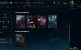 CONTA LOL UNRANKED LVL 50 CONTENDO 54 CHAMPS E SKINS
