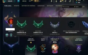Esmeralda 4 com TODOS os champs e 571 Skins ( SUP / ADC )