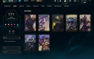 Esmeralda 4 com TODOS os champs e 571 Skins ( SUP / ADC )
