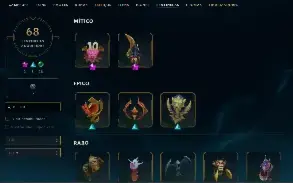 Conta Lol mestre 300 pdL, Nível 612, 319 skins