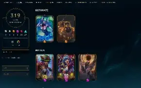 Conta Lol mestre 300 pdL, Nível 612, 319 skins