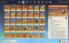 AR 56 Ganyu+Amos / Eula+Canção / Venti e banner garantido!