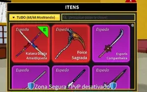 Conta de blox fruits