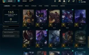 Conta prata 1 com 45 Champs e 26 Skins