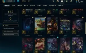 Conta prata 1 com 45 Champs e 26 Skins