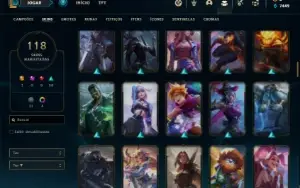 Conta prata 2 com 150 Champs e 118 Skins
