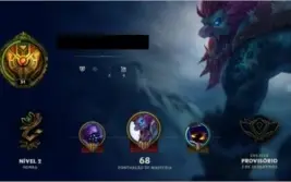 LEVEL 31 UNRANKED, +30 CHAMP, +9 SKINS (INCLUINDO VITORIOSA)