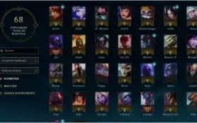 LEVEL 31 UNRANKED, +30 CHAMP, +9 SKINS (INCLUINDO VITORIOSA)