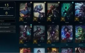 Conta LoL Unranked Lv25, 34 campeões, Skin legado do Viego