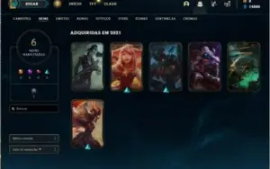 Conta de lol D1 60% de win rate 14k