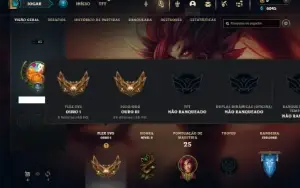 Ouro 3 com 30 champs e 2 Skins + 2 Espolios