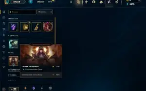 Ouro 3 com 30 champs e 2 Skins + 2 Espolios
