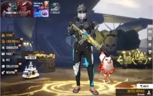 CONTA FREE FIRE + ANGELICAL + BARBINHA BRANCA.
