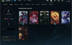 Conta Gold 3 Smurf com skins
