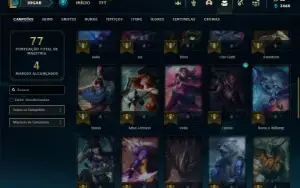 Conta prata 4 com 43 Champs e 18 Skins