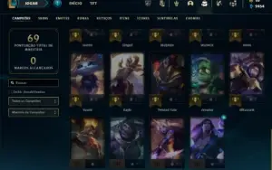 Prata 3 com 35 Champs e 14 Skins + 15 Espolios