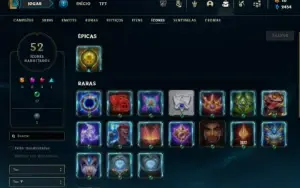 Prata 3 com 35 Champs e 14 Skins + 15 Espolios