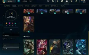 Prata 3 com 35 Champs e 14 Skins + 15 Espolios