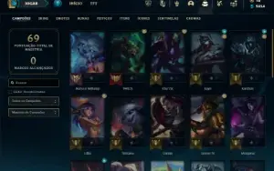 Prata 3 com 35 Champs e 14 Skins + 15 Espolios