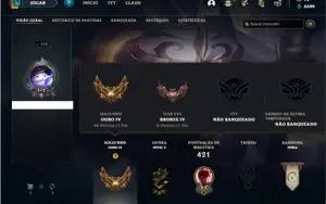 Conta ouro 4 com 119 Champs e 150 Skins +2 Prestigios