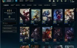 Conta ouro 4 com 119 Champs e 150 Skins +2 Prestigios