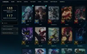 Conta de lol, full acesso com 59 skins