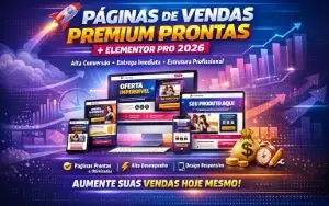 Paginas De Vendas Premium Prontas + Elementor Pro 2026