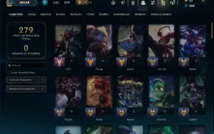 Unranked com 80 Champs e 19 Skins